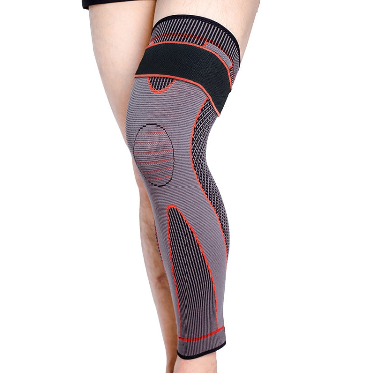 Nylon Knitted Riding Sports Extended Knee Pads, XXL