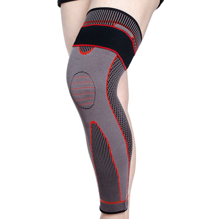 Nylon Knitted Riding Sports Extended Knee Pads, XXL