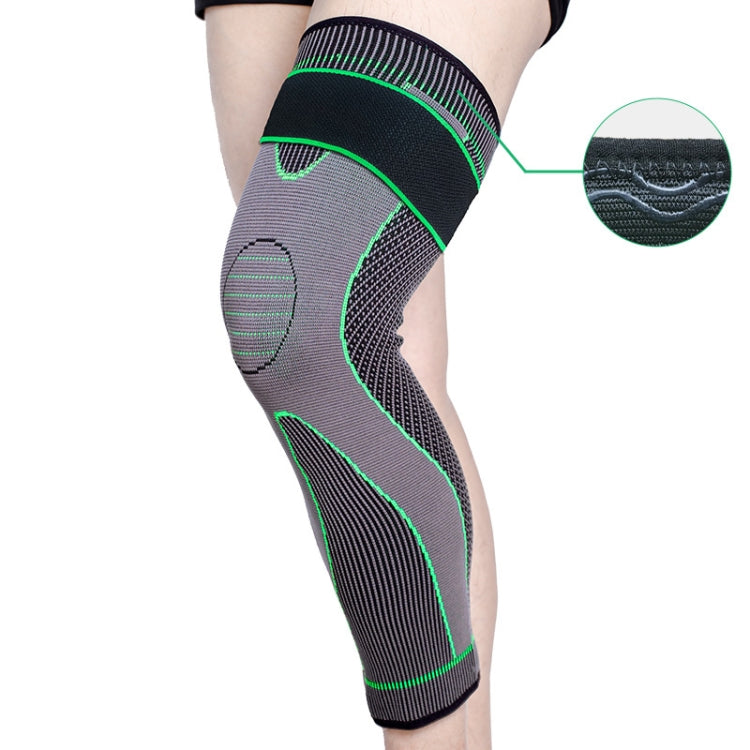 Nylon Knitted Riding Sports Extended Knee Pads, XXL