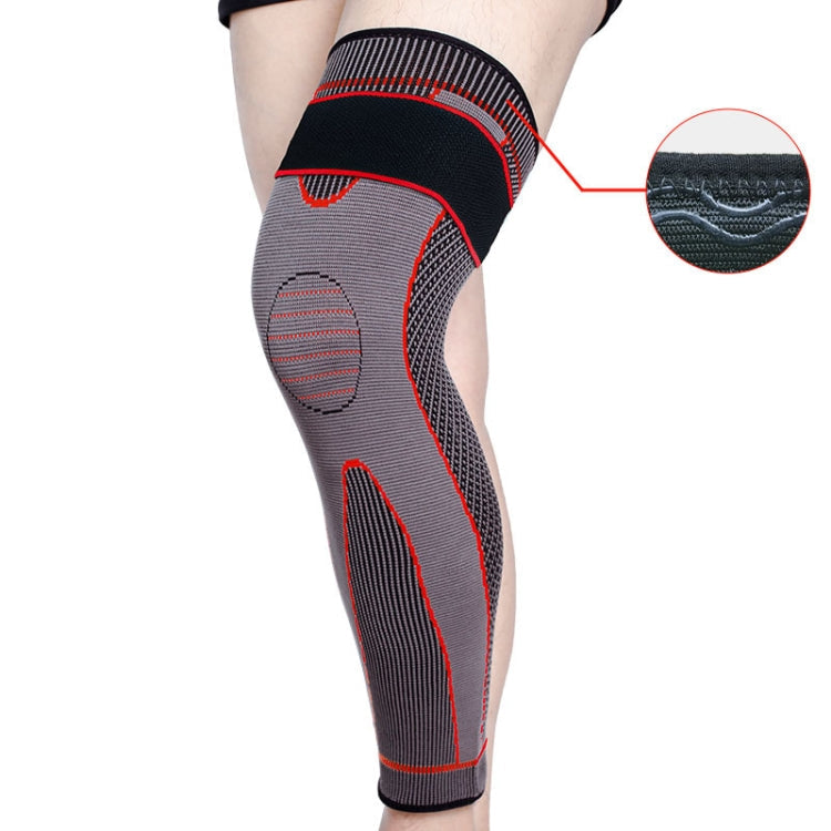 Nylon Knitted Riding Sports Extended Knee Pads, XXL