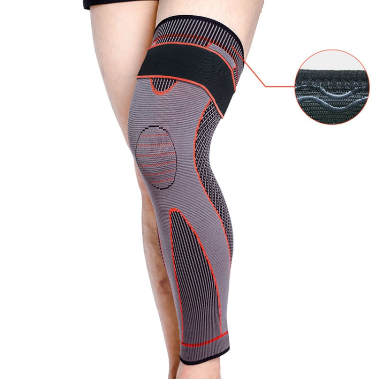 Nylon Knitted Riding Sports Extended Knee Pads, XXL