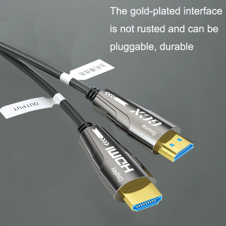 HDMI 2.0 Male To HDMI 2.0 Male 4K HD Active Optical Cable, Cable Length: 60m