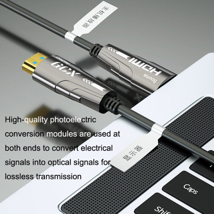 HDMI 2.0 Male To HDMI 2.0 Male 4K HD Active Optical Cable, Cable Length: 60m