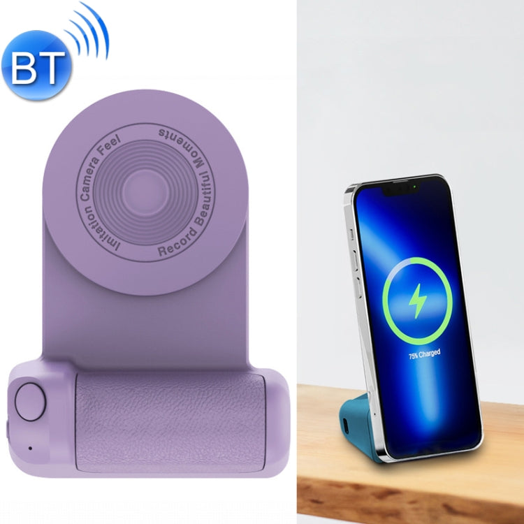 BBC-8 3 In1 Magnetic Absorption Wireless Charging Phone Stand Bluetooth Handheld Selfie Stick, Style:, Upgrade Model