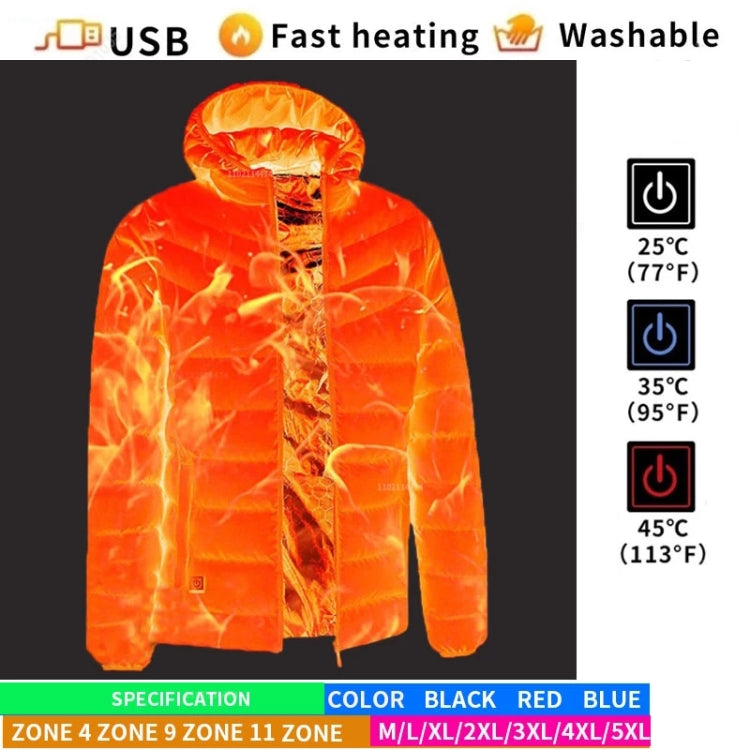 USB Winter Electric Heated Jacket Warm Thermal Jacket, 4 Zone Blue S, 4 Zone Blue M, 4 Zone Blue L, 4 Zone Blue XL, 4 Zone Blue XXL, 4 Zone Blue 3XL, 4 Zone Blue 4XL, 4 Zone Black  S, 4 Zone Black  M, 4 Zone Black  L, 4 Zone Black  XL, 4 Zone Black  XX...