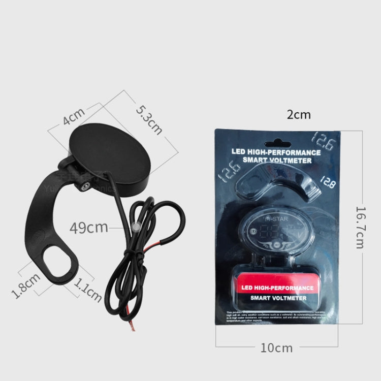YL-M01 Motorcycle Battery Voltage Monitoring M-STAR Intelligent Voltage Meter, YL-M01 Blue, YL-M01 Purple