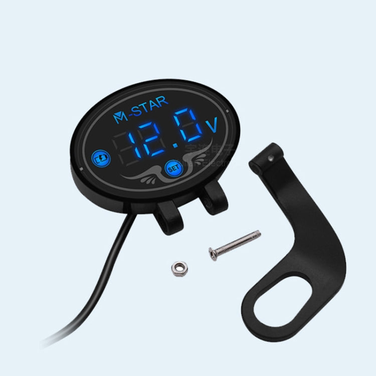 YL-M01 Motorcycle Battery Voltage Monitoring M-STAR Intelligent Voltage Meter, YL-M01 Blue, YL-M01 Purple