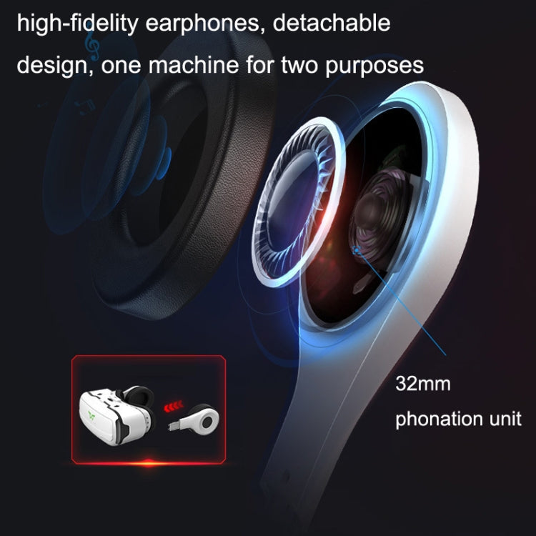 Mobile Phone 3D Virtual Reality VR Game Helmet Glasses With Headset, G02EF