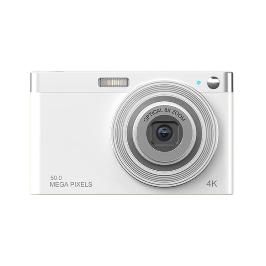 C13 2.88 inch 4K 8X Optical Zoom Telescopic Lens HD Digital Camera, Spec:, White