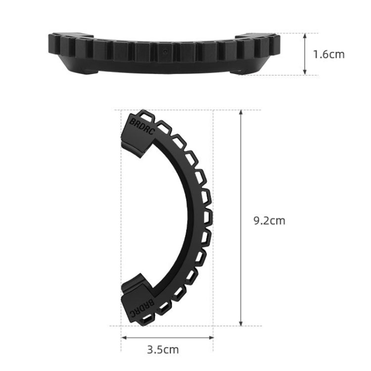For DJI Avata BRDRC-9604 4pcs Drone Propeller TPU Protective Guard UAV Bumper Anti-collision Ring Cover, For DJI Avata(Black)