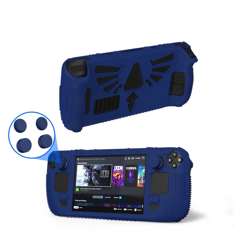 For Steam Deck V V4-1 Silicone Non-slip Protective Case for Pocket Consoles with Holder Function, V4-1(Blue), V4-1Black), V4-1(Red), V4-1(Green)