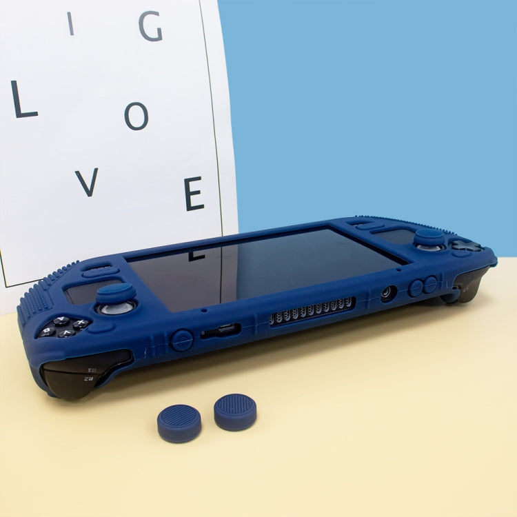 For Steam Deck V V4-1 Silicone Non-slip Protective Case for Pocket Consoles with Holder Function, V4-1(Blue), V4-1Black), V4-1(Red), V4-1(Green)