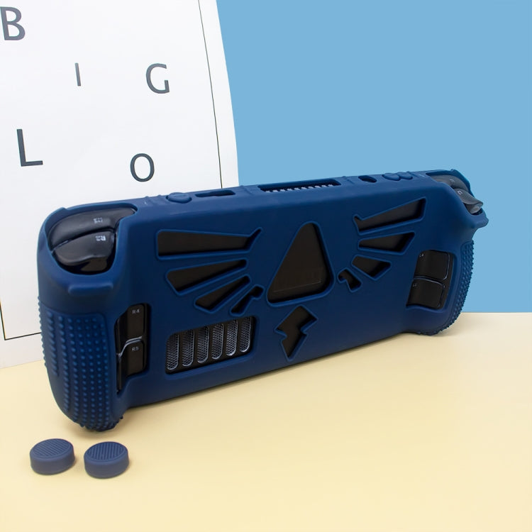 For Steam Deck V V4-1 Silicone Non-slip Protective Case for Pocket Consoles with Holder Function, V4-1(Blue), V4-1Black), V4-1(Red), V4-1(Green)