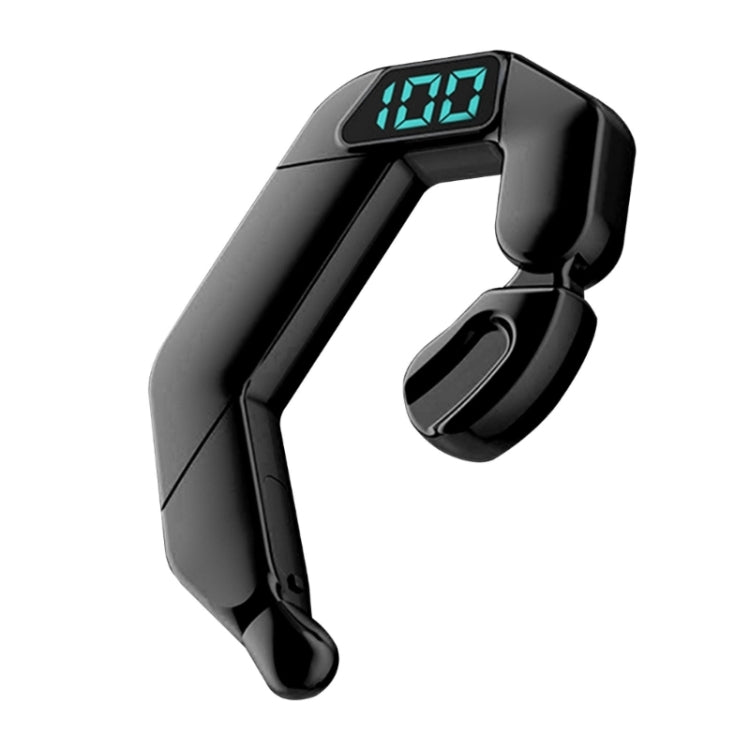 V19 Bone Conduction Digital Display Stereo Hanging Ear Sports Bluetooth Headset, V19 Pink, V19 Blue, V19 Green, V19 Black, V19 White