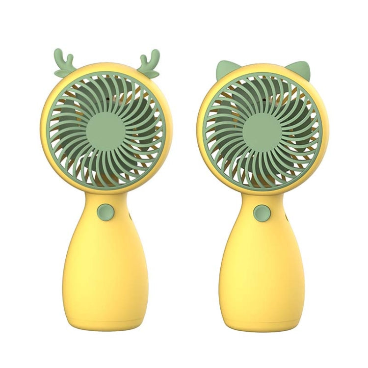 2pcs MLS6035 USB Mini Charging With Lanyard Small Fan, Style Random Delivery, MLS6035 Yellow, MLS6035 Green