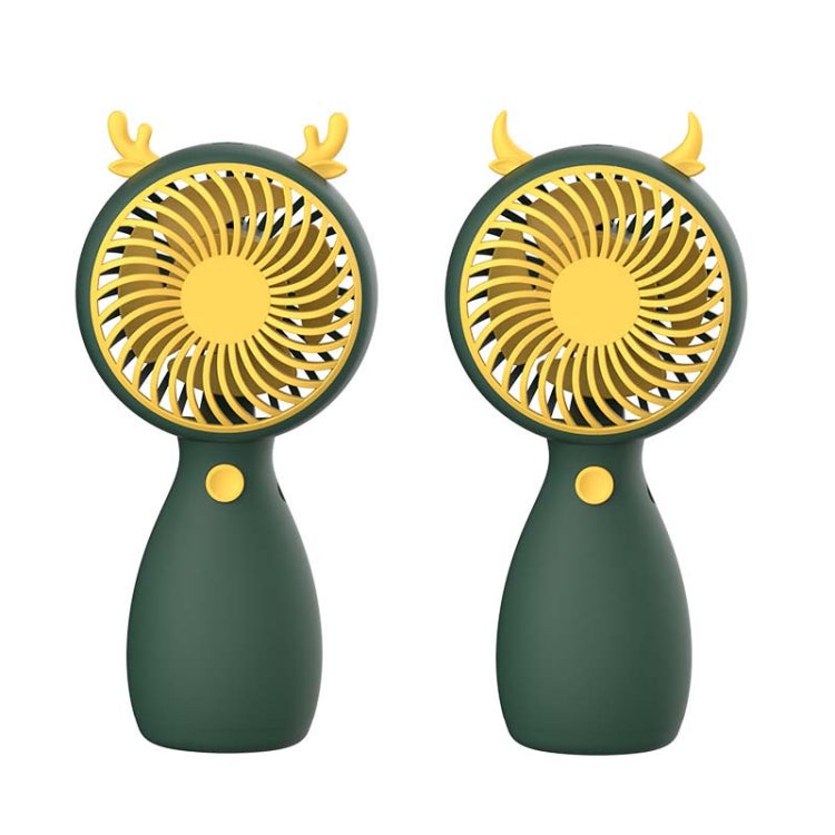 2pcs MLS6035 USB Mini Charging With Lanyard Small Fan, Style Random Delivery, MLS6035 Yellow, MLS6035 Green