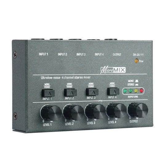 With Single Channel Stereo Switching Mini Signal Hybrid Small Audio, 4 Way mixer, 8 Way Mixer
