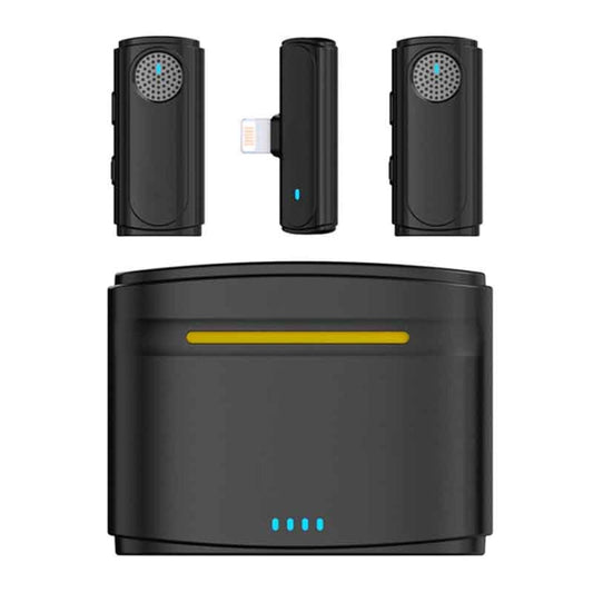 J20 One-two Wireless Lavalier Microphone Audio Video Recording ,Spec:, 8 Pin Interface