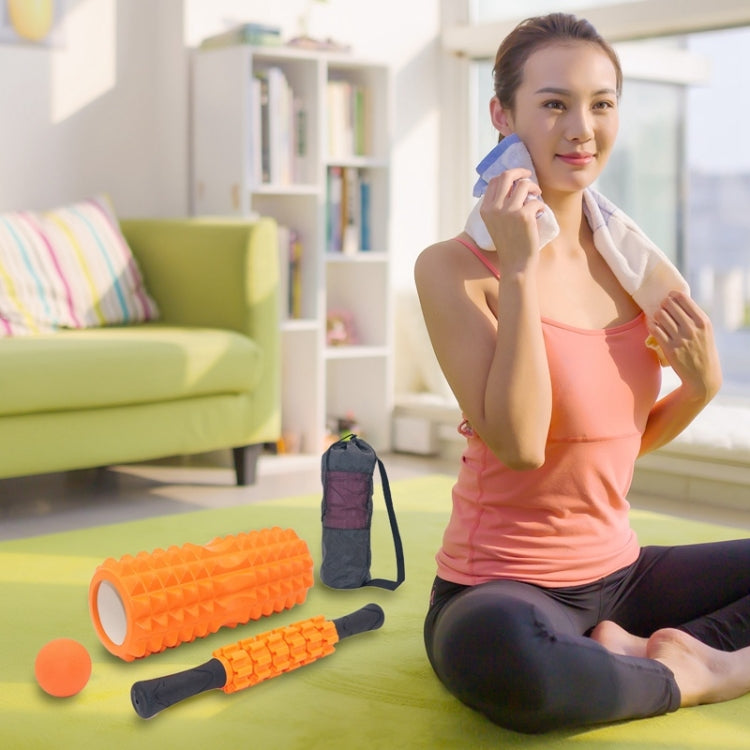 Crescent Hollow Foam Roller Yoga Column Set Fitness Muscle Relaxation Massager Set, 3pcs/set, 4pcs/set