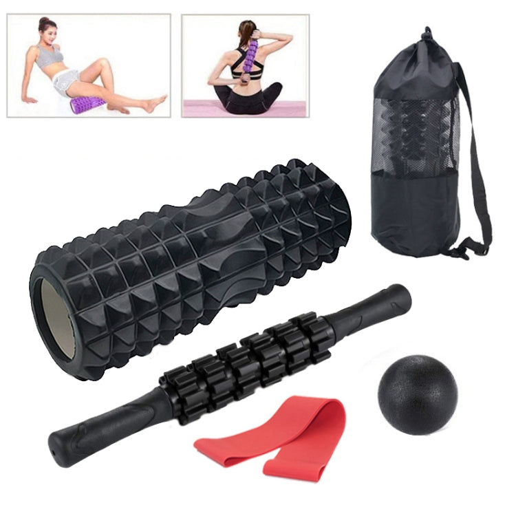 Crescent Hollow Foam Roller Yoga Column Set Fitness Muscle Relaxation Massager Set, 5pcs/set, 6pcs/set