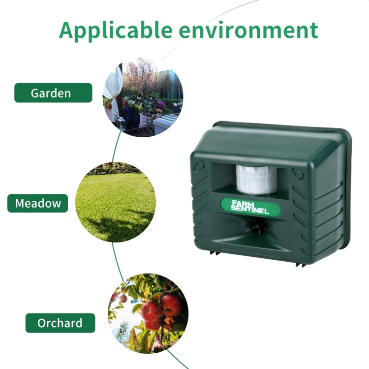 SK131 Garden Outdoor Ultrasonic Rat Repeller Snake Repelle Farm Animal Driving Device