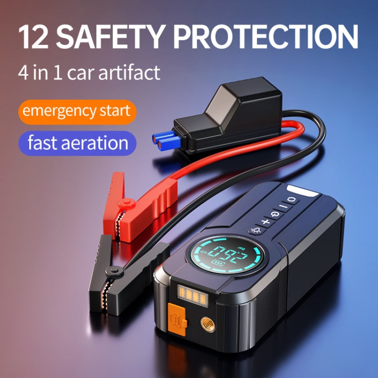 YX1920SH Vehicle Emergency Start Power Supply Air Pump All-in-one Machine, 8000mAh, 8000mAh+EVA Bag