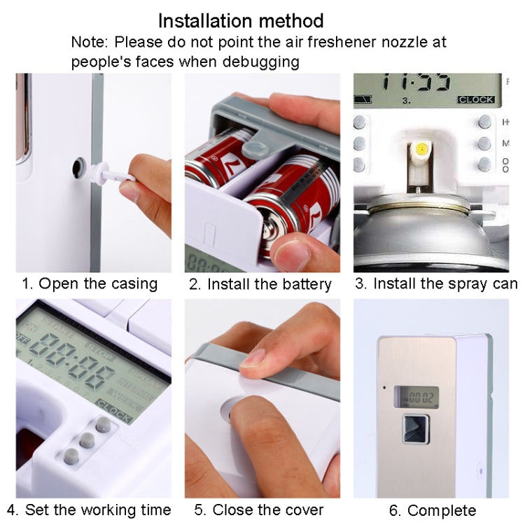 Anti-Corrosion Stainless Steel Panel LCD Digital Display Intelligent Automatic Fragrance Sprayer, LCD (Black Titanium), LCD (Titanium Gold), LCD (Brushed)