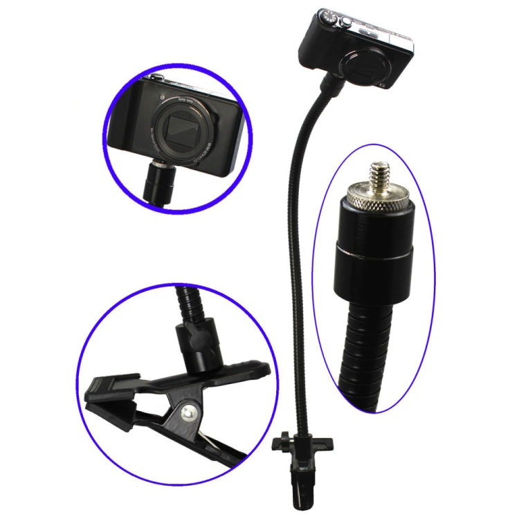 50cm Photography Accessories Vigorously Photography Clip Magic Hose 1/4 Screw Port, 1/4 Screw Port