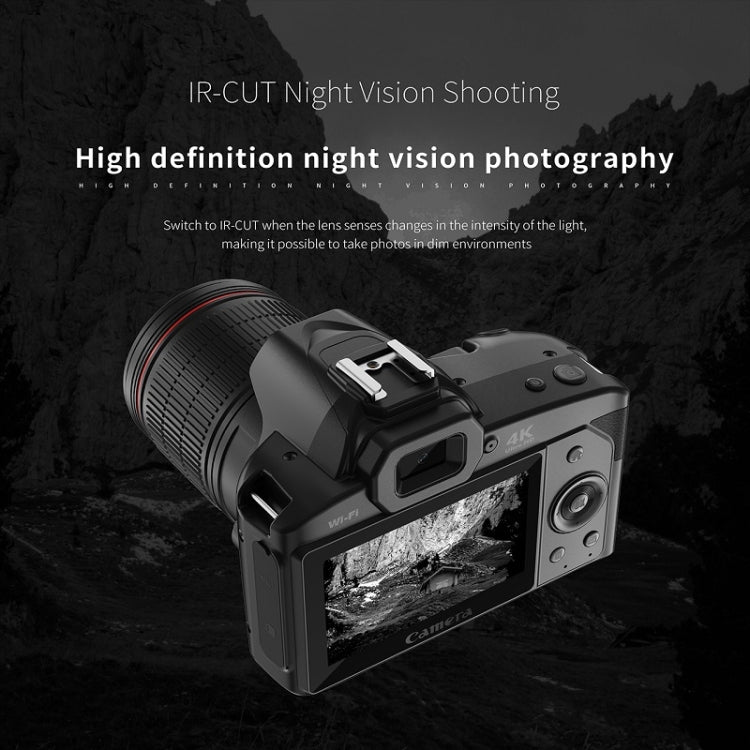 Dual-camera  64 Million Pixel High-definition WIFI Digital Camera Standard+Light+Lens+Mic+Bracket