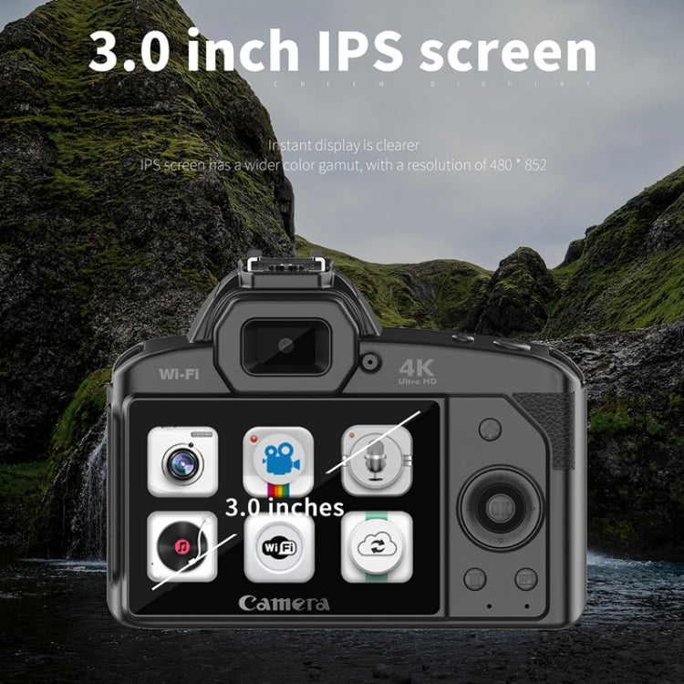 Dual-camera  64 Million Pixel High-definition WIFI Digital Camera Standard+Light+Lens+Mic+Bracket