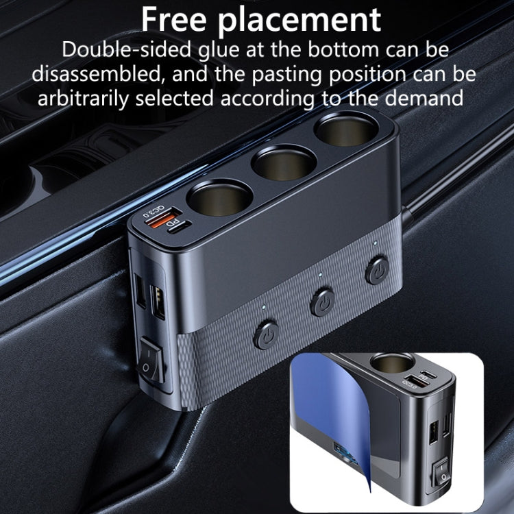 Car Cigarette Lighter USB3.0/PD Interface 128W Car Charger(C28)