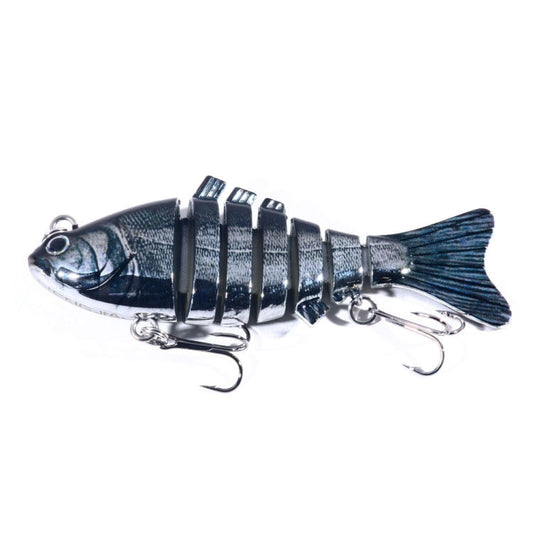 HENGJIA 10cm 24g Bionic Multi-Section Fish Bait Plastic Electroplating Fake Bait, JM060 (5), JM060 (6), JM060 (1), JM060 (2), JM060 (3), JM060 (4)