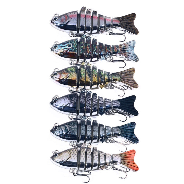 HENGJIA 10cm 24g Bionic Multi-Section Fish Bait Plastic Electroplating Fake Bait, JM060 (3), JM060 (4), JM060 (5), JM060 (6), JM060 (1), JM060 (2)