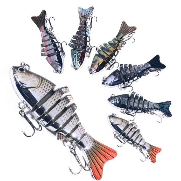 HENGJIA 10cm 24g Bionic Multi-Section Fish Bait Plastic Electroplating Fake Bait, JM060 (3), JM060 (4), JM060 (5), JM060 (6), JM060 (1), JM060 (2)