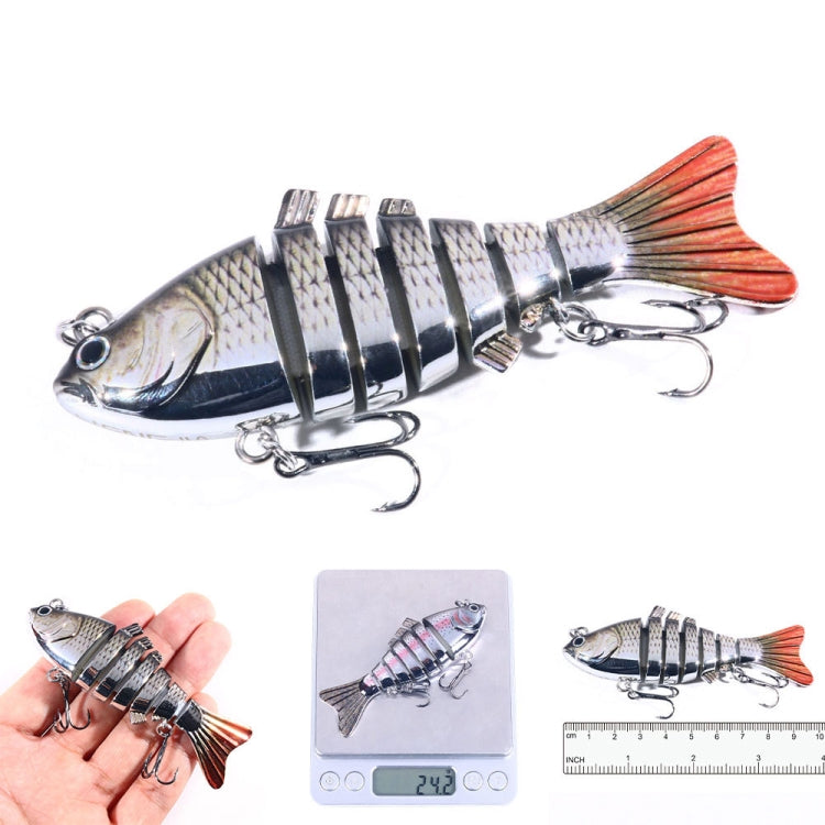 HENGJIA 10cm 24g Bionic Multi-Section Fish Bait Plastic Electroplating Fake Bait, JM060 (3), JM060 (4), JM060 (5), JM060 (6), JM060 (1), JM060 (2)