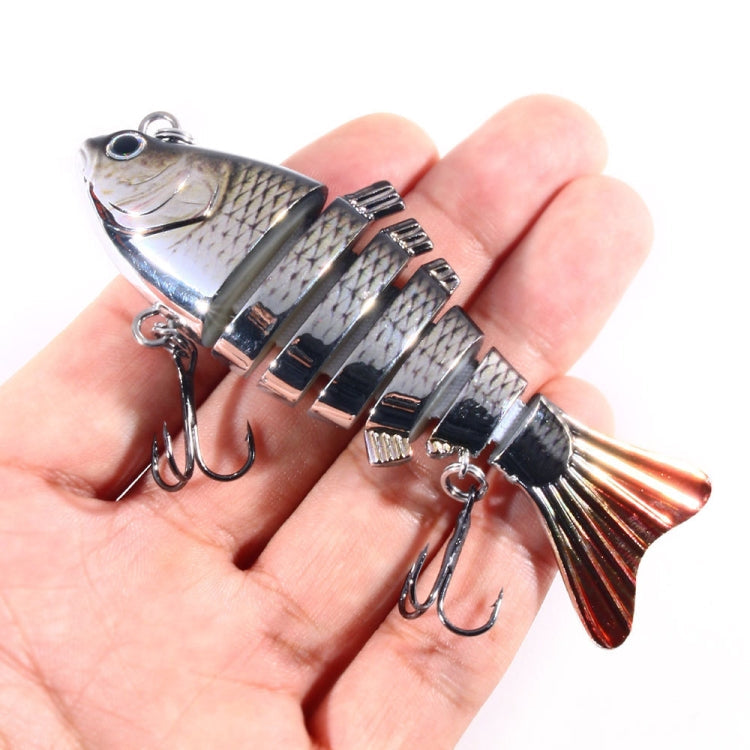 HENGJIA 10cm 24g Bionic Multi-Section Fish Bait Plastic Electroplating Fake Bait, JM060 (3), JM060 (4), JM060 (5), JM060 (6), JM060 (1), JM060 (2)