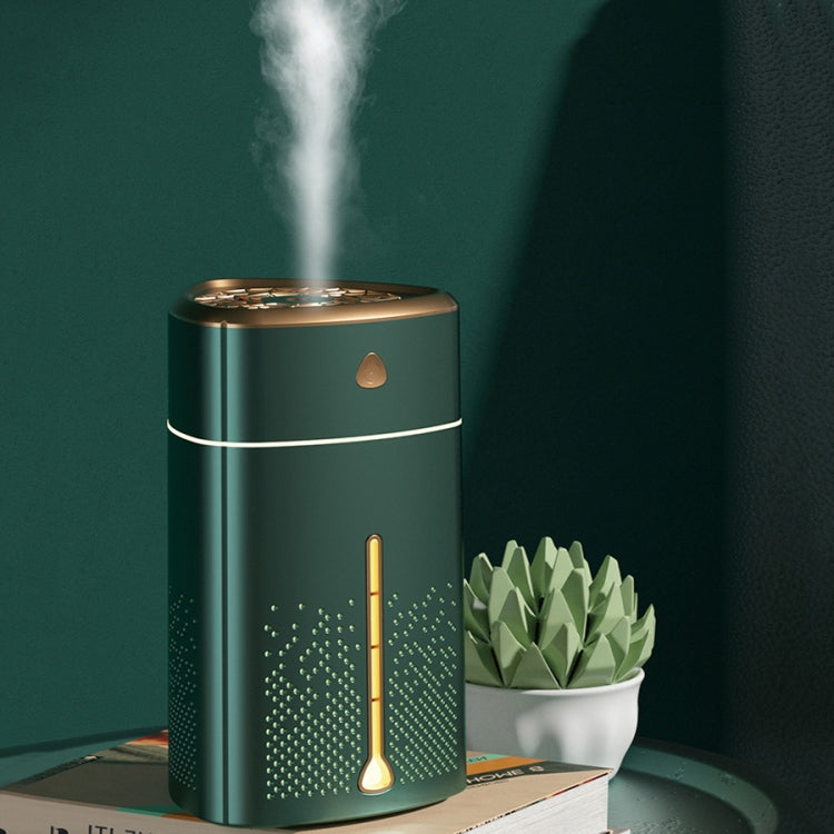 Silent USB Plug-In Silver Ion Purifying Humidifier Household Night Light Atomizer, Electroplated White, Electroplated Green, White, Green, Duck