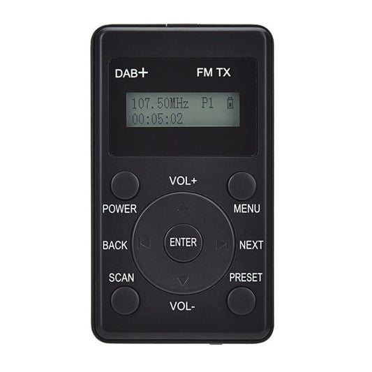 HanRongda HRD-100 Portable Digital Display DAB+ / DAB / FM Radio(Black)