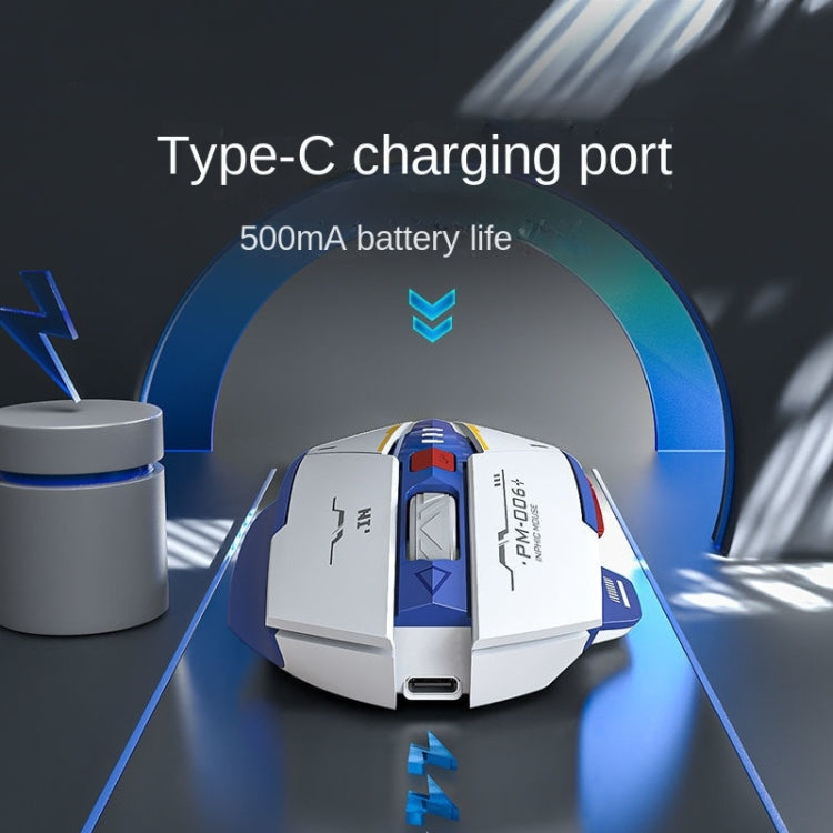 Inphic F9 Mecha Wireless Mouse Charging Office Game Mouse(Single Model 2.4G)