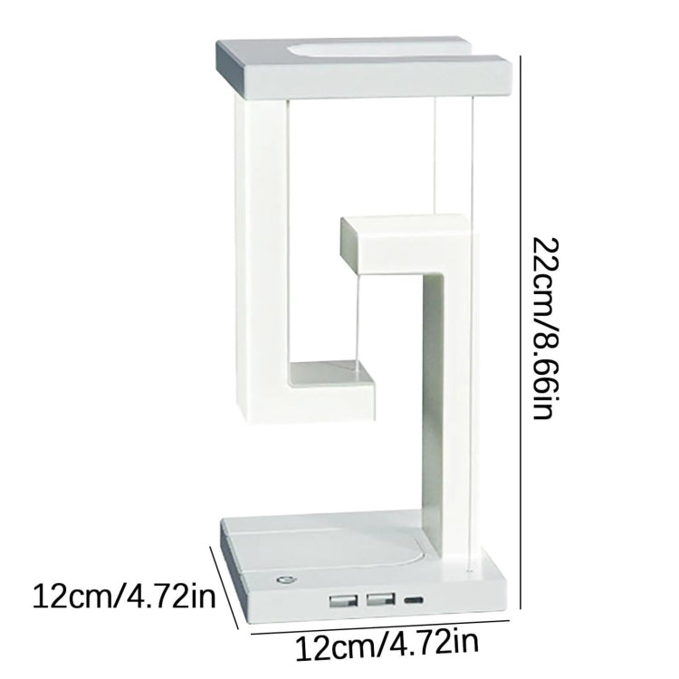 Wireless Charging Model Suspended Anti-Gravity Table Lamp LED Light Home Decoration