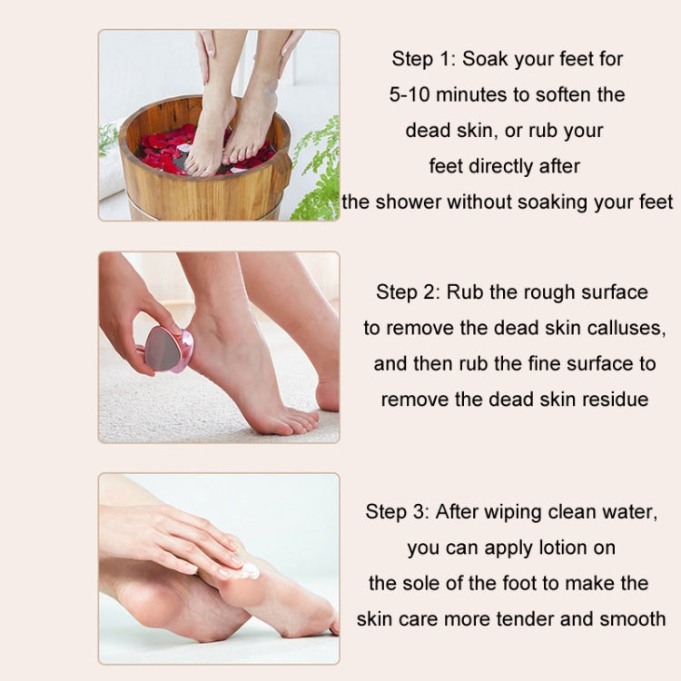 2 In 1 Hair Removal Foot Grinder Foot Peeling Pedicure Tool Epilator(Pink)