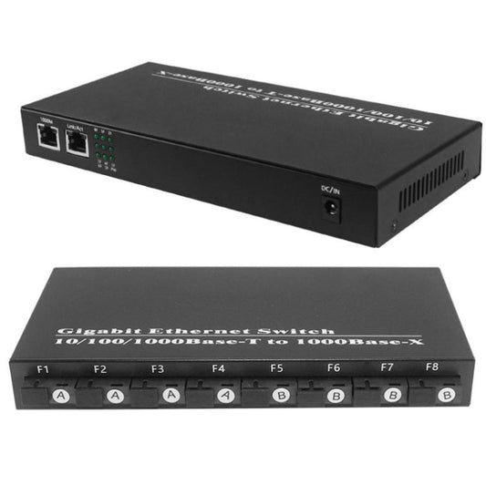 8 Fiber Port+2 Lan Port 1000Mbps Fiber Transceiver, 8 Fiber Port+2 Lan Port 1000Mbps