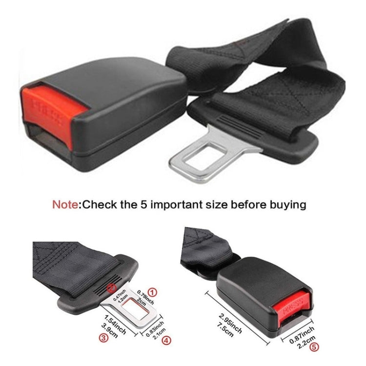 Car Rear Two-Seat Safety Belt Connector & Extension