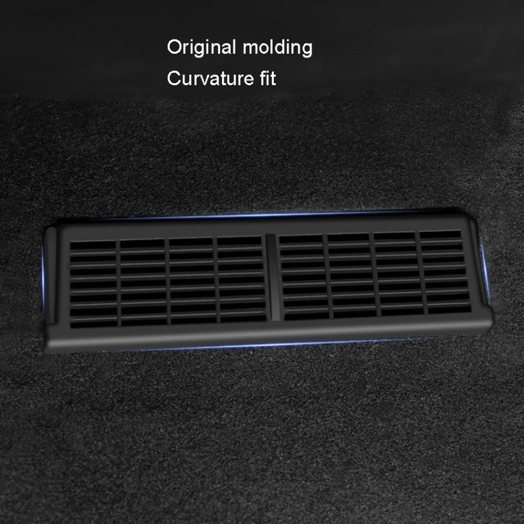 1pair Car Under-seat Vent Protection Cover Decoration Accessories, For Tesla Model Y