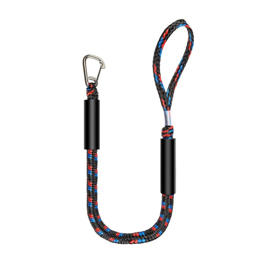 Pier Stainless Steel Clamp Boat Rope Accessories PWC Built-In Buffer Kayak Mooring Cable, Black, Black Blue Red, Blue White Black