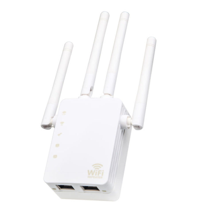 5G/2.4G 1200Mbps WiFi Range Extender WiFi Repeater With 2 Ethernet Ports, US Plug Black, EU Plug White, EU Plug Black, US Plug White