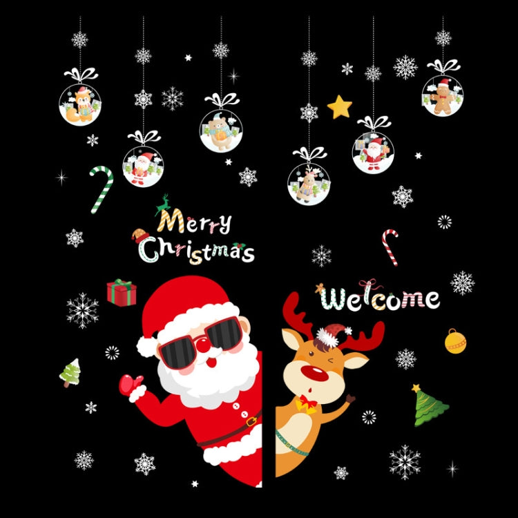 Christmas Window Decoration Poster Santa Claus Elk Snowflake Glass Wall Stickers, SD-01 45x60cm, SD-02 45x60cm, SD-03 30x90cm, SD-05 30x90cm, SD-12 30x90cm, SD-2203 30x45cm, SD-2204 30x45cm, SD-2205 30x45cm, SD-2206 45x60cm, SD-2207 45x60cm            ...