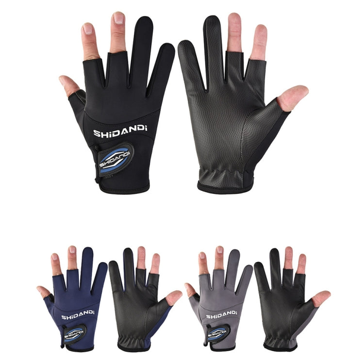 Fishing Fingerless Non-Slip Gloves Waterproof Wear-Resistant Lure Fishing Equipment