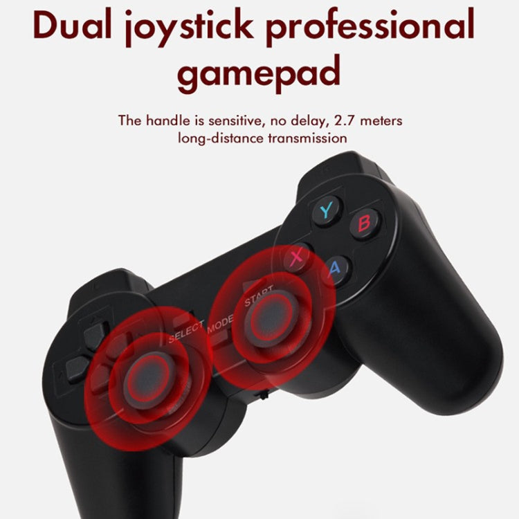 G10 GAMEBOX TV Box Dual System Wireless Android 3D Home 4K HD Game Console Support PS1 / PSP, Style: 64G 30,000+ Games (White)