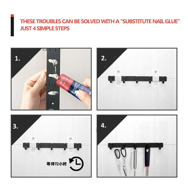 Multi-Purpose Nail-Free Glue Adhesive Sealant, 12ml, 20ml, 50ml, 120ml White